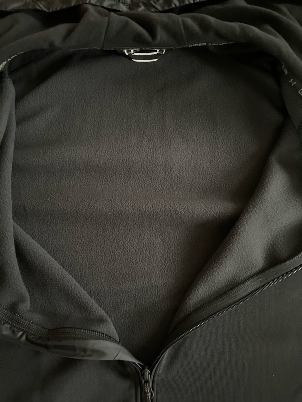 Under Armour Black Men's Full-Zip Hooded Performance Jacket - Picture 6 of 12